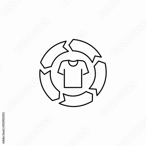 laundry cycle icon icon sign vector