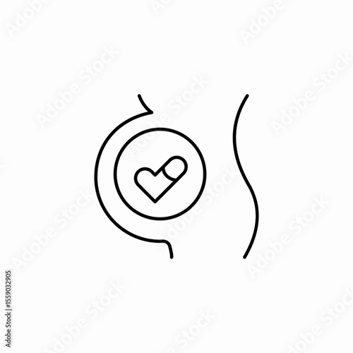 pregnancy ultrasound checkup icon sign vector
