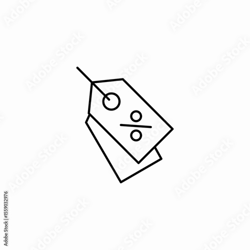 price tag discount icon sign vector