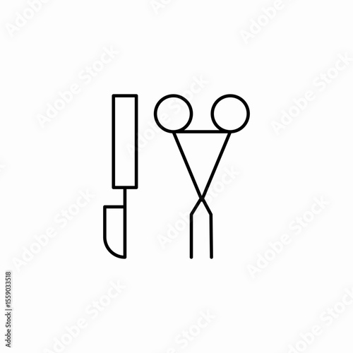 surgical tools scalpel icon sign vector