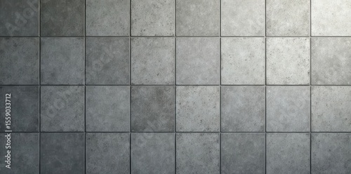 Non-slip grey ceramic tiles, concrete finish Overhead shot showing square pattern , house, texture
