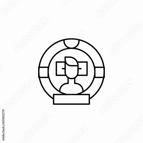 target audience  icon sign vector