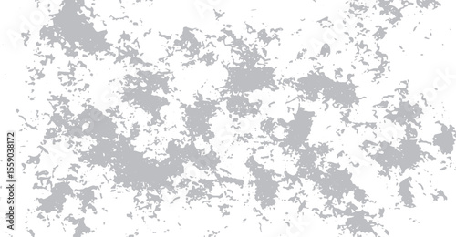 Subtle splattered gray texture against a bright white backdrop creates an imperfect and organic pattern, ideal for adding depth and a touch of weathered charm to graphic designs or visual projects