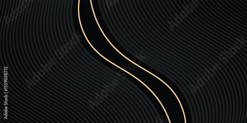 Gradient black backgrounds with golden frames vectormodern line sport