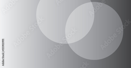 Elegant gradient background features two softly blended translucent white circles against a smooth grayscale backdrop, creating a modern and minimalist aesthetic with layered shapes.