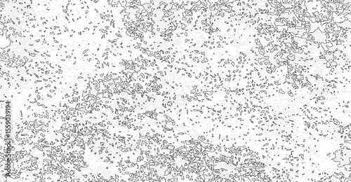 Monochrome textured background with dynamic specks and subtle shading evokes a sense of unique patterns, irregular shapes, and the interplay of light and shadow creating visual depth