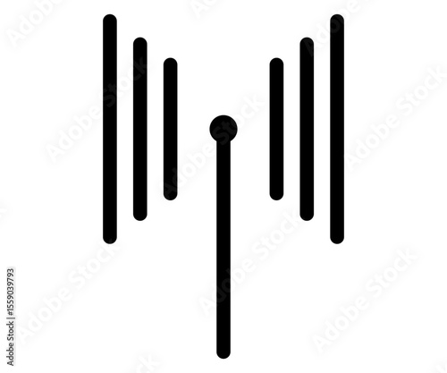 wifi future signal broadcast icon, antenna waves transmission, wireless communication symbol