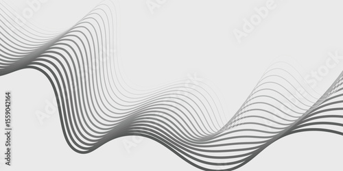 Abstract vector background with black wavy lines modern sport background