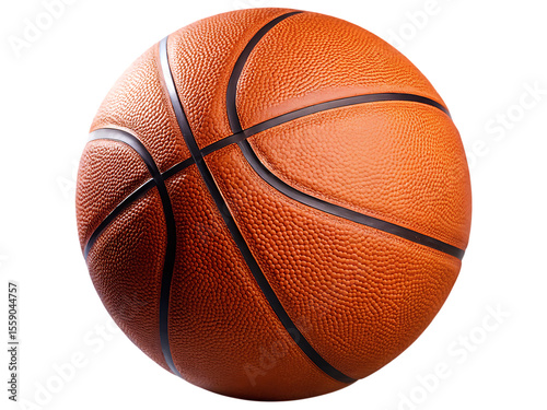  basketball ball isolated on white background PNG, AI GENERATED