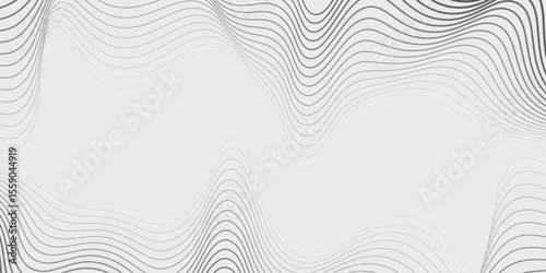 Abstract vector background with black wavy lines modern sport background