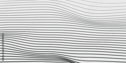 Abstract vector background with black wavy lines modern sport background