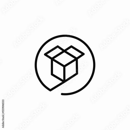 box facility icon sign vector