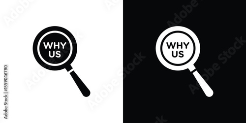 Why us icon vector design element vector eps 10