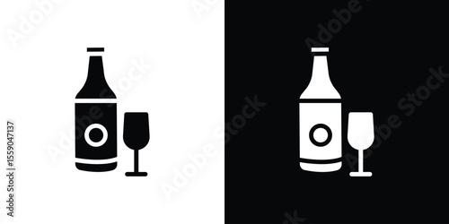 Vodka icon vector design element vector eps 10