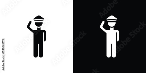 Salute icon vector design element vector eps 10
