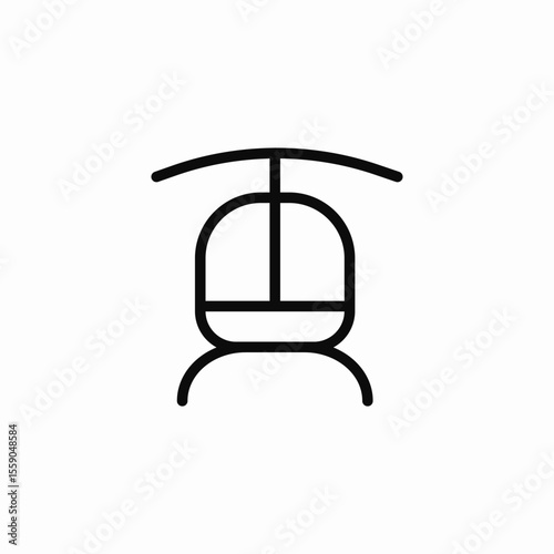 helicopter flight icon sign vector
