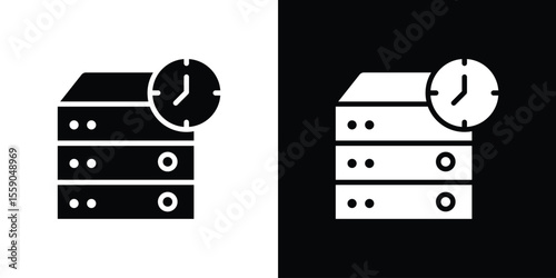 Real time data icon vector design element vector eps 10
