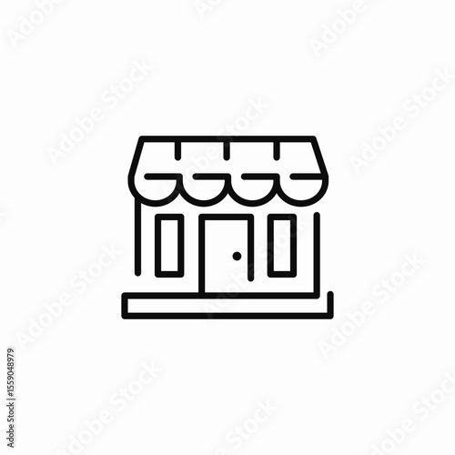 local store icon sign vector