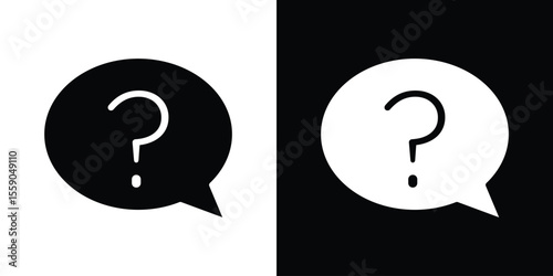Question icon vector, Symbol, logo illustrations