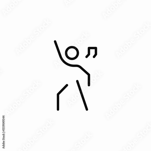 music dancing icon sign vector