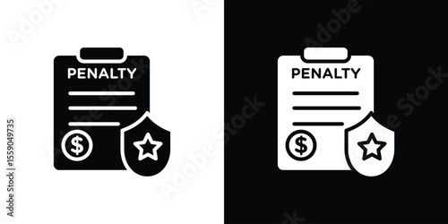 Penalty icon vector design element vector eps 10