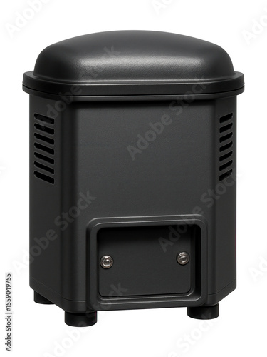 A weatherproof step-down transformer suitable for powering electric gates at a residential driveway.