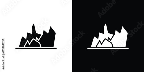 Mountain icon vector, Symbol, logo illustrations