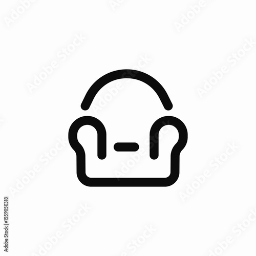 seat sofa icon sign vector