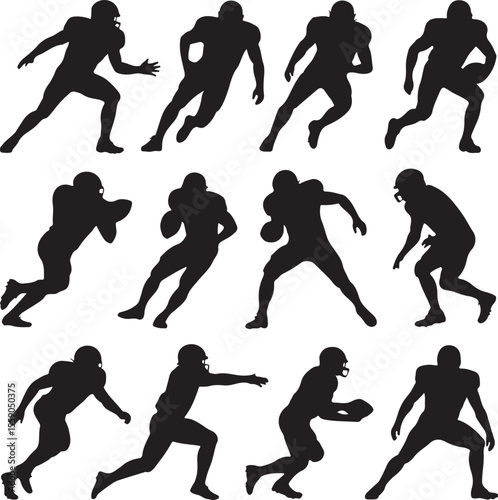 American Football Player Silhouette Bundle – SVG PNG for Cricut

Football Action Silhouettes – Tackle, Throw, Catch Vector Set

Helmet & Touchdown Silhouettes – Sports Clipart for DIY Projects

Americ