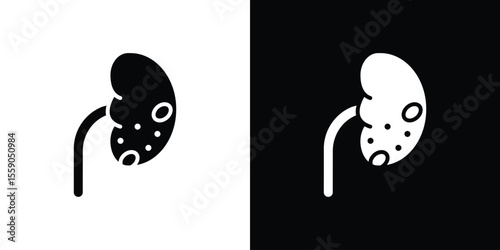 Kidney disease icon vector design element vector eps 10