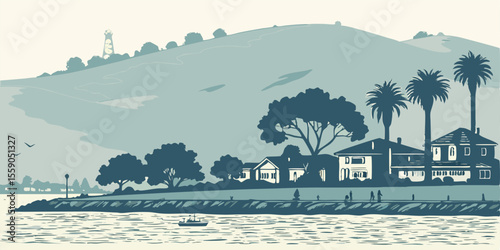 Growing City Charm - Antioch, CA Delta & Foothills Art