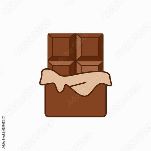Delicious milk chocolate bar in brown wrapper. Indulge in sweet milk chocolate treat perfect for World Chocolate Day celebrations.