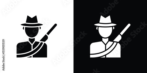 Hunter icon vector design element vector eps 10