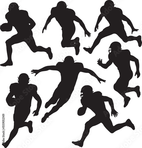 American Football Player Silhouette Bundle – SVG PNG for Cricut

Football Action Silhouettes – Tackle, Throw, Catch Vector Set

Helmet & Touchdown Silhouettes – Sports Clipart for DIY Projects

Americ