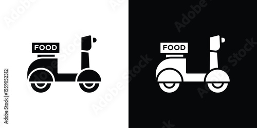 Food delivery icon vector, Symbol, logo illustrations