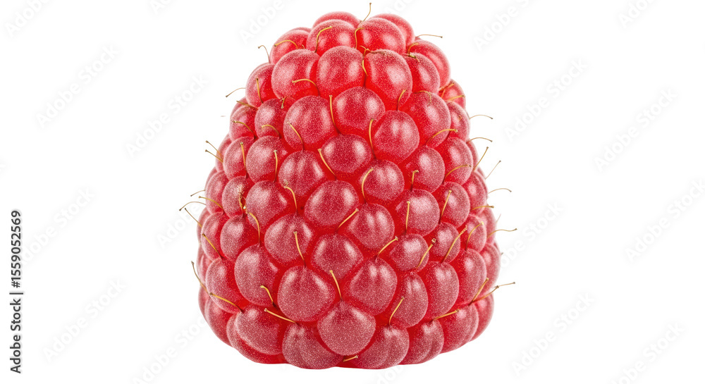 Isolated Ripe Raspberry Isolated Ripe Raspberry