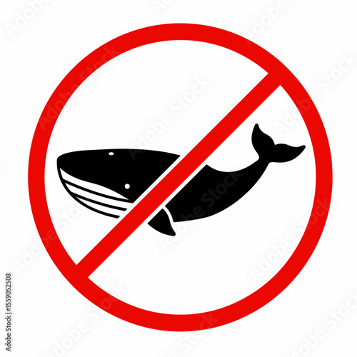Stop whale hunting. Protect whales and dolphins.  Graphic design for World Whale and Dolphin Day awareness campaign. This powerful image promotes ocean conservation and responsible tourism.