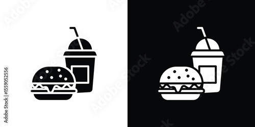 Fast food icon vector, Symbol, logo illustrations