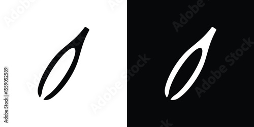 Eyebrow tweezers icon vector design element vector eps 10
