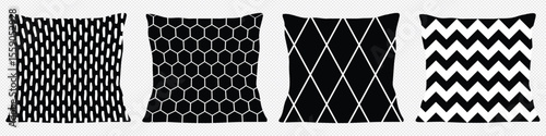 pillow icons set .Pillow icon symbol for apps and websites. Pillow sign and symbol. Comfortable fluffy pillow Take nap sign. Vector icons