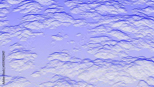 abstract cloud computing retro style background with space