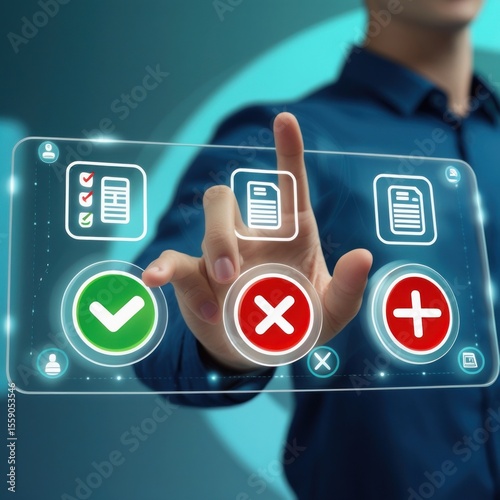  Business Work & Assessment Concept | Online Survey & Exam Illustration – Premium Photo