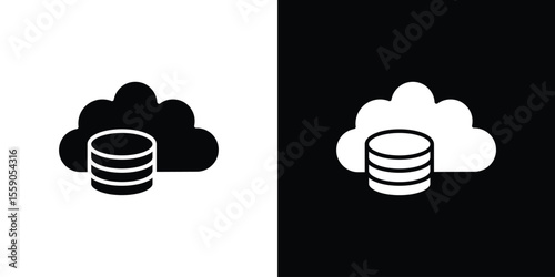 Cloud server icon vector design element vector eps 10