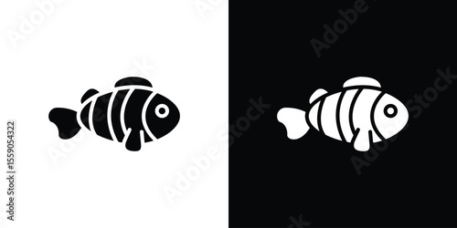 Clown fish icon vector design element vector eps 10