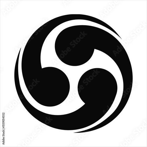 The Ancient Tomoe Spirals of Fate and Balance representing unity and the endless dance of life in