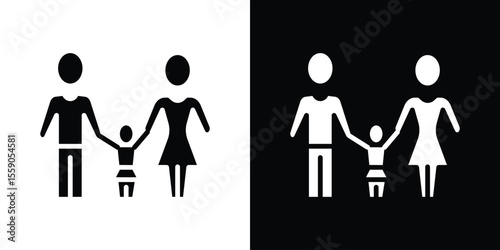 Child custody icon vector design element vector eps 10