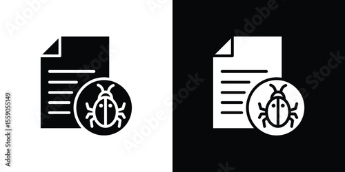 Bug report icon vector design element vector eps 10