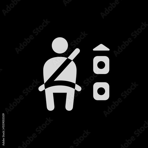 Driver with One Passenger Icon