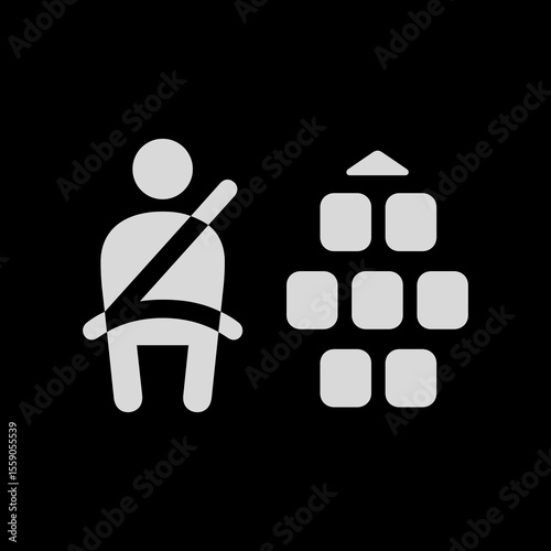 Driver with Multiple Passengers Filled Icon