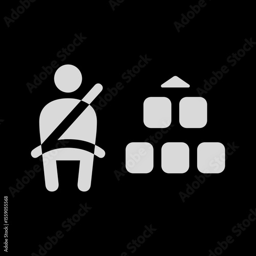 Driver with Five Passengers Alt Filled Icon